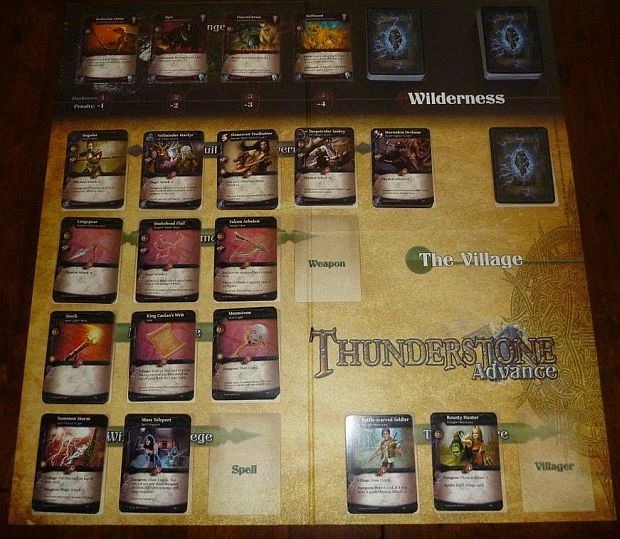 thunderstone advanced משחק קלפים סידור לוח